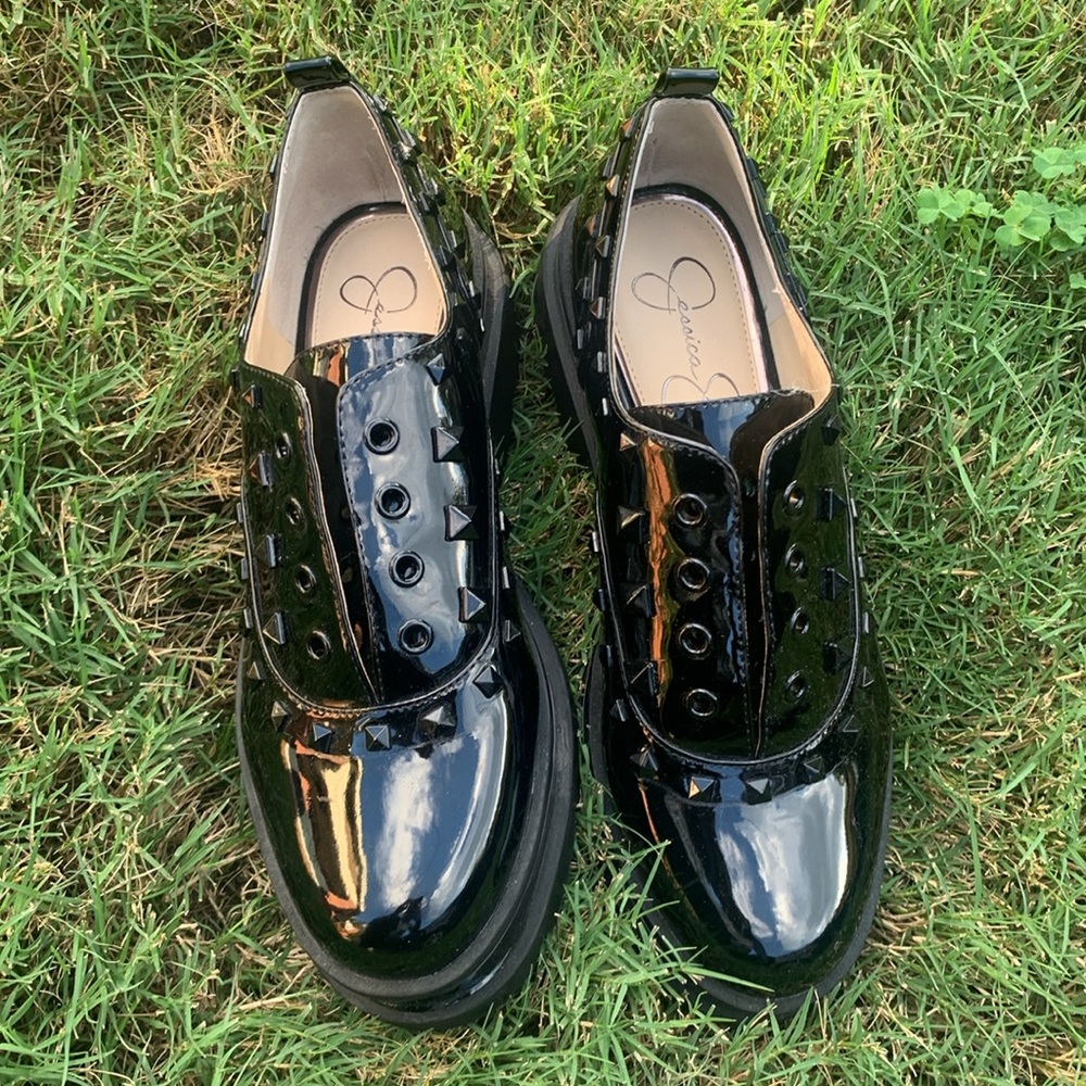 Jessica Simpson loafers *patent leather*